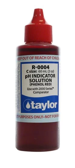 Taylor PH Indicator #4 - 2 Oz. (60 ML) Dropper Bottle - R-0004-C