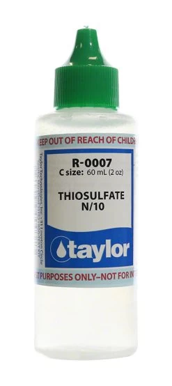 Taylor Thiosulfate #7 N/10 - 2 Oz. (60 ML) Dropper Bottle - R-0007-C