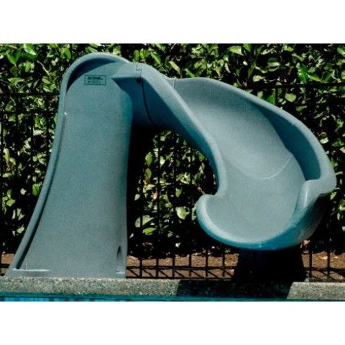 S.R. Smith Cyclone Pool Slide Right Curve Grey 4 S.R. Smith Cyclone Pool Slide Right Curve Grey - Image 4