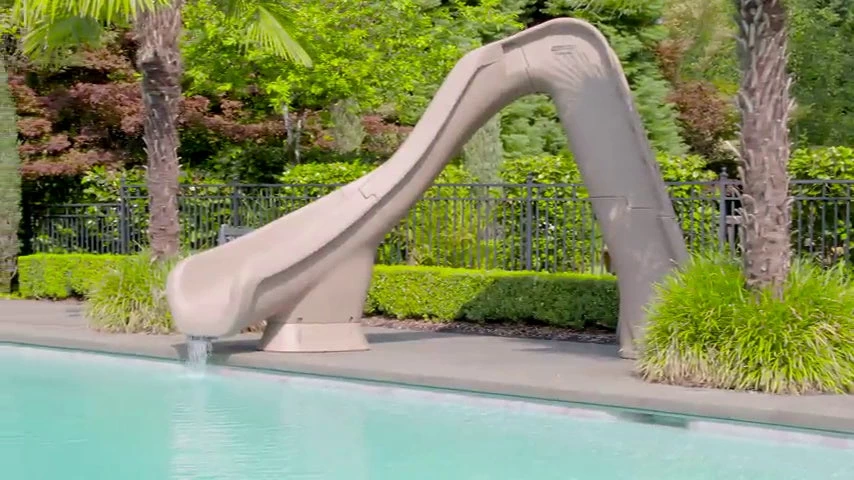 S.R. Smith Typhoon Pool Slide Sandstone Left Curve 3 S.R. Smith Typhoon Pool Slide Sandstone Left Curve - Image 3