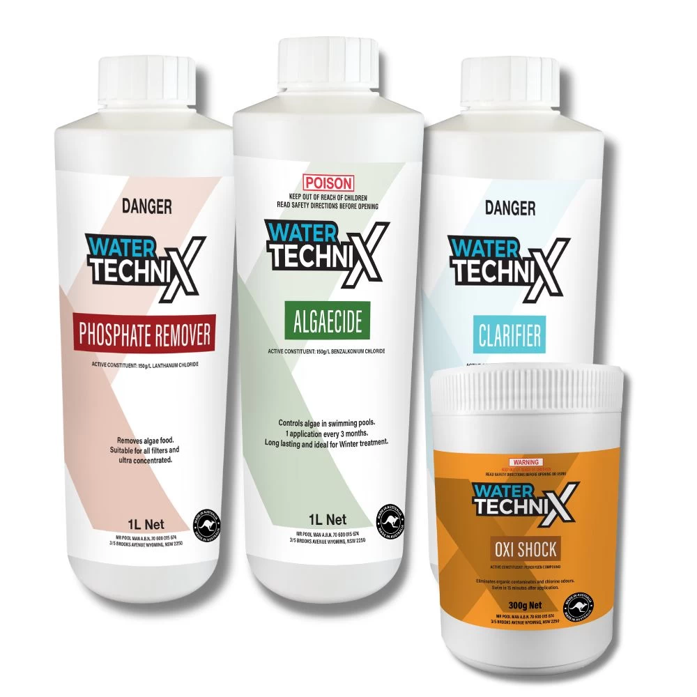 Water TechniX Green To Clean Pool Chemical Bundle 1 Water TechniX Green To Clean Pool Chemical Bundle