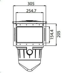 Paramount SP5000 Skimmer Box Extended Throat - Fibreglass / Round Rim -Swimming Pool Supplies Paramount SP5000 Skimmer Box Extended Throat Fibreglass Round Rim Paramount 3