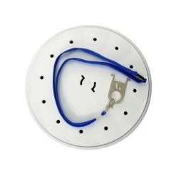 Poolrite Deck Lid White Round Dress Ring & Key