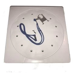 Poolrite Deck Lid White Square Dress Ring & Key