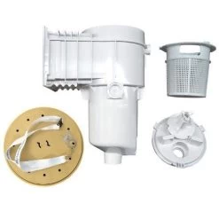 Poolrite Skimmer Box S2500 - Concrete Pools, White Round Ring, Non Port