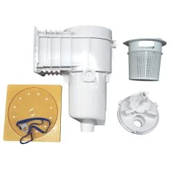 Poolrite Skimmer Box S2500 - Fiberglass Pools, Beige Square Ring, Inc Port