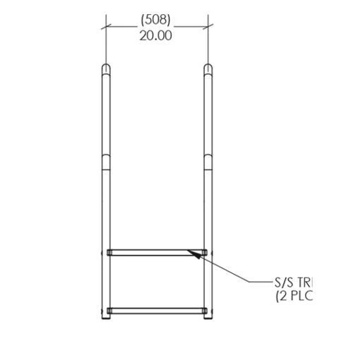 S.R. Smith Deck Mounted Ladder Standard 3 Step 3 S.R. Smith Deck Mounted Ladder Standard 3 Step - Image 3