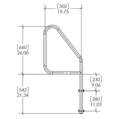 S.R. Smith Deck Mounted Ladder Standard 3 Step 4 S.R. Smith Deck Mounted Ladder Standard 3 Step - Image 4