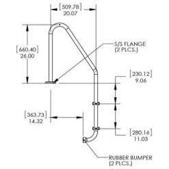 S.R. Smith Ladder Flanged 2 Step 10 S.R. Smith Ladder Flanged 2 Step -Swimming Pool Supplies S R Smith Ladder Flanged 2 Step S R Smith 5
