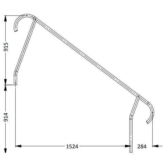 S.R. Smith Meridian Stair Rail Standard Single 3 S.R. Smith Meridian Stair Rail Standard Single - Image 3