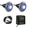 Spa Electrics Atom EMC Kit 2 X Blue LED Light + Transformer + 20m Cable