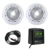Spa Electrics Photon GK Kit 2 X White LED Light + Transformer + 20m Cable