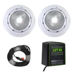 Spa Electrics Photon GK Kit 2 X White LED Light + Transformer + 20m Cable
