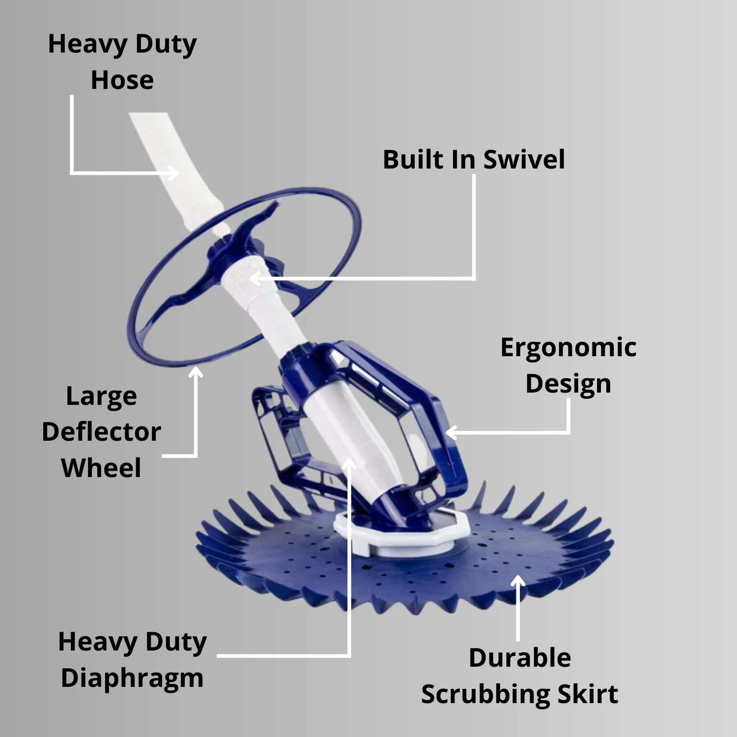 Water TechniX Rapid Automatic Pool Cleaner W/ 10m Hose 7 Water TechniX Rapid Automatic Pool Cleaner W/ 10m Hose - Image 7