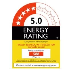 Water TechniX Pump VorteX Variable Speed 1.5HP -Swimming Pool Supplies WaterTechniXVortex