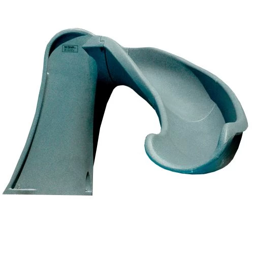 S.R. Smith Cyclone Pool Slide Right Curve Grey 3 S.R. Smith Cyclone Pool Slide Right Curve Grey - Image 3