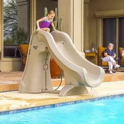 S.R. Smith Slideaway Removable Pool Slide Taupe -Swimming Pool Supplies s r smith slideaway removable pool slide solid gray 2344 03 49e5cf1d 9b50 41d5 8da8 9fe721df1139