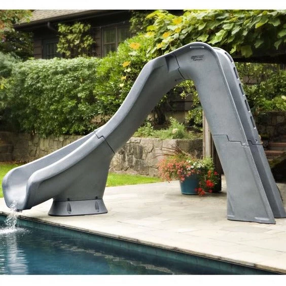 S.R. Smith Typhoon Pool Slide Grey Left Curve 2 S.R. Smith Typhoon Pool Slide Grey Left Curve - Image 2