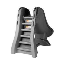 S.R. Smith Slideaway Removable Pool Slide Grey -Swimming Pool Supplies sr smith slideaway slide grey back