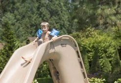 S.R. Smith Typhoon Pool Slide Sandstone Left Curve 8 S.R. Smith Typhoon Pool Slide Sandstone Left Curve -Swimming Pool Supplies typhoon pool slide with child high resolution